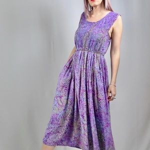 Vintage Batik 90s Dress